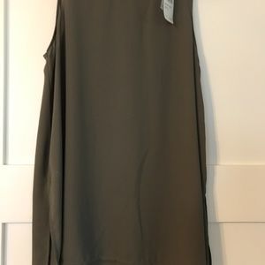 LUSH green silky tank